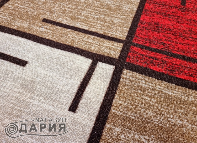 Мокетена пътека ERIKA 8010 beige/red